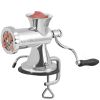 VEVOR Manual Meat Grinder, 304 Stainless Steel Hand Meat Grinder with Suction Cup + Steel Table Clamp, Meat Mincer Sausage Maker & 2 Cutting Plates