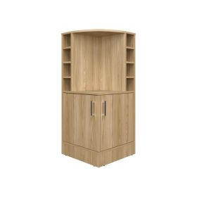 Hobart Bar Cabinet, Living Room, Light Pine