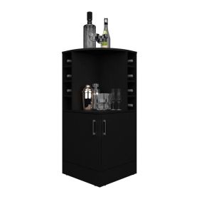 Hobart Bar Cabinet, Living Room, Black