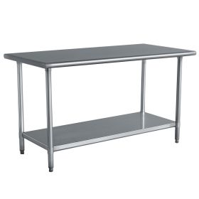 Stainless Steel Top Utility Table High Top Workbench Prep Table 24 x 48 inch