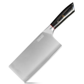 Qulajoy Meat Cleaver Knife - 7.3 Inch High Carbon Stainless Steel Butcher Knife For Meat Cutting Slicing Vegetables- Professional Chopper Knife F (Option: Meat Cleaver Knife)